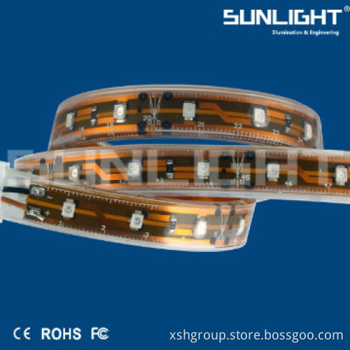 Popular 60leds SMD3528 4.8W Led Strip 5M with full color